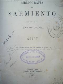 Bibliografía de Sarmiento