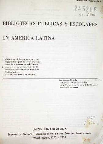 Bibliotecas públicas y escolares en América Latina