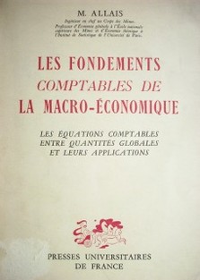 Les fondements comptables de la macro-économique