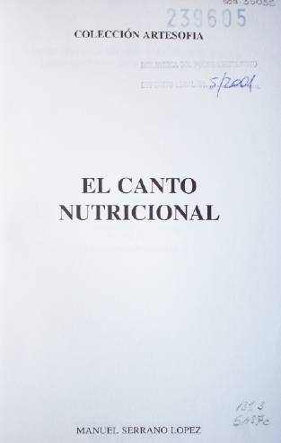 El canto nutricional