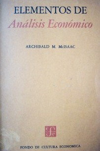 Elementos de análisis económico
