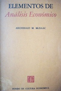 Elementos de análisis económico