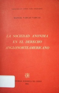 La sociedad anónima en el derecho anglonorteamericano