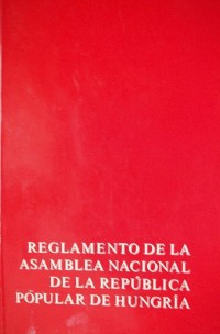 Reglamento de la Asamblea Nacional de la República Popular de Hungría