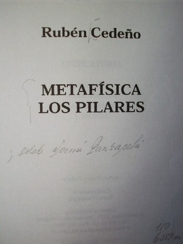 Metafísica : los pilares