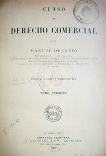 Curso de derecho comercial