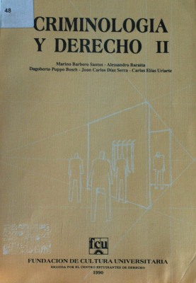 Criminología y derecho II