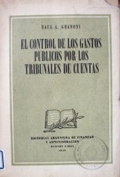 El control de los gastos públicos por los tribunales de cuentas