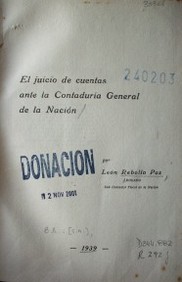 El juicio de cuentas ante la Contaduría General de la Nación