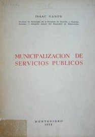 Municipalización de servicios públicos
