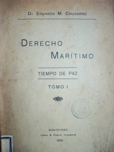 Derecho marítimo : tiempo de paz