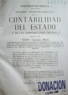 Contabilidad pública : estudio teórico-práctico de la contabilidad del Estado y de las corporaciones locales