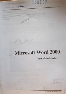 Microsoft word 2000