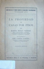 La propiedad de casas por pisos