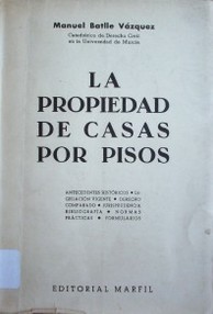 La propiedad de casas por pisos