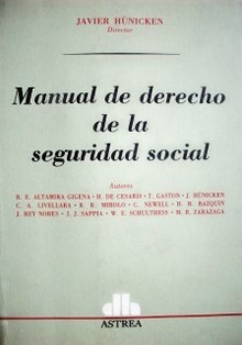Manual de derecho de la seguridad social
