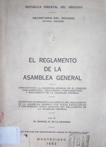 El Reglamento de la Asamblea General