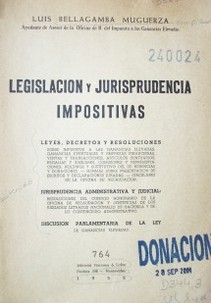 Legislación y jurisprudencia impositivas