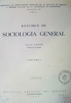 Resumen de sociología general