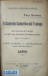 El contrato colectivo del trabajo