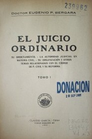 El juicio ordinario