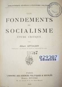 Les fondements du socialisme : étude critique