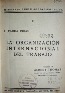 La Organización Internacional del Trabajo