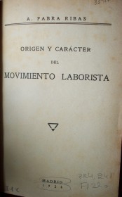 Origen y carácter del movimiento laborista