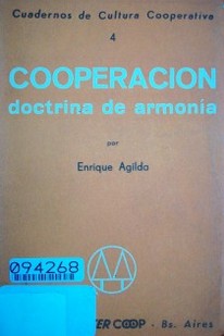 Cooperación : doctrina de armonía