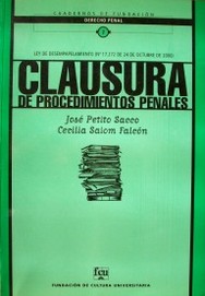 Clausura de procedimientos penales