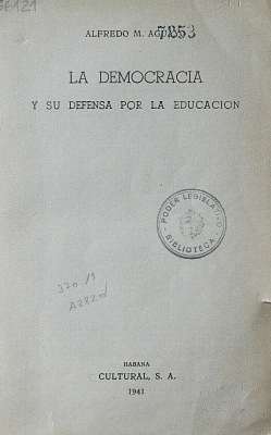 La democracia y su defensa por la educación