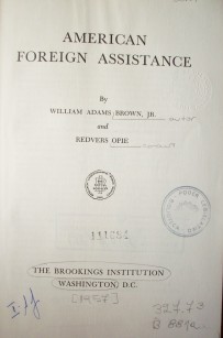 American foreign assistance
