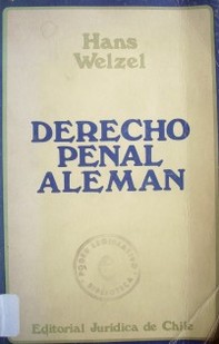 Derecho penal alemán : parte general