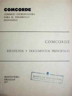 COMCORDE : estatutos y documentos principales