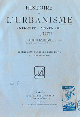 Histoire de l'urbanisme : antiquité - moyen age