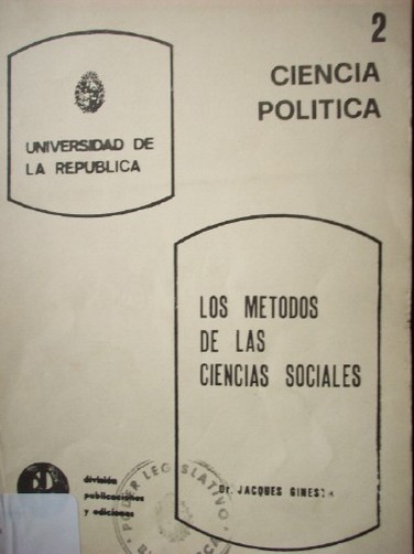 Los métodos de la Ciencia Política