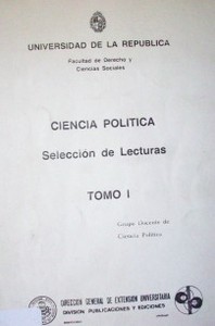 Ciencia política : selección de lecturas