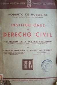 Instituciones de Derecho Civil