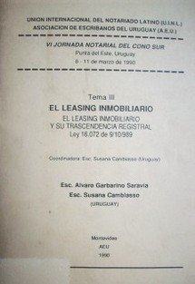 Jornada Notarial del Cono Sur (6a.: 1990 mar 8-11 : Punta del Este (Uruguay)
