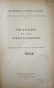 Tratado de los privilegios : (Derecho Civil y Comercial Argentino - Legislación Comparada)