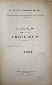 Tratado de los privilegios : (Derecho Civil y Comercial Argentino - Legislación Comparada)