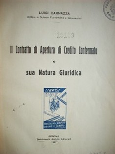 CONTRATOS DE CREDITO - ITALIA catalogue en ligne