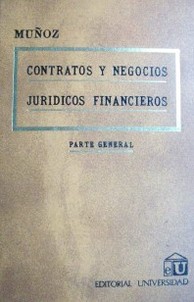 Contratos y negocios jurídicos financieros