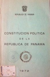 Constitución Política de la República de Panamá