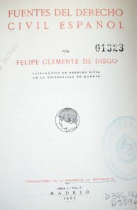 Fuentes del derecho civil español