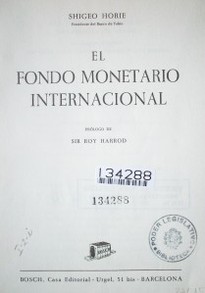 El fondo monetario internacional