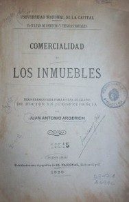 Comercialidad de los inmuebles