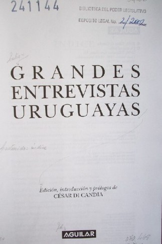 Grandes entrevistas uruguayas