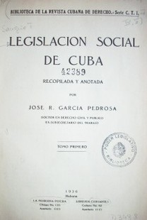 Legislación social de Cuba