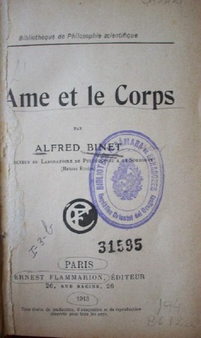 L'ame et le corps